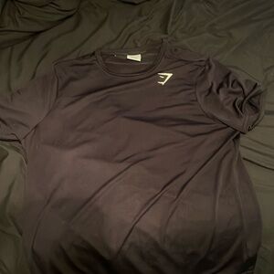 Black gym shark y shirt